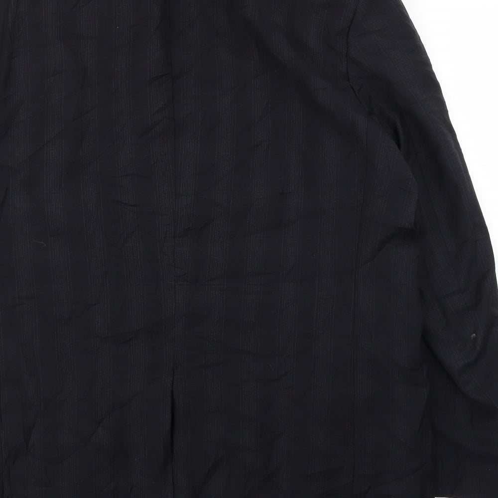Marks & Spencer Mens Black Check Jacket Suit Jacket Size 46