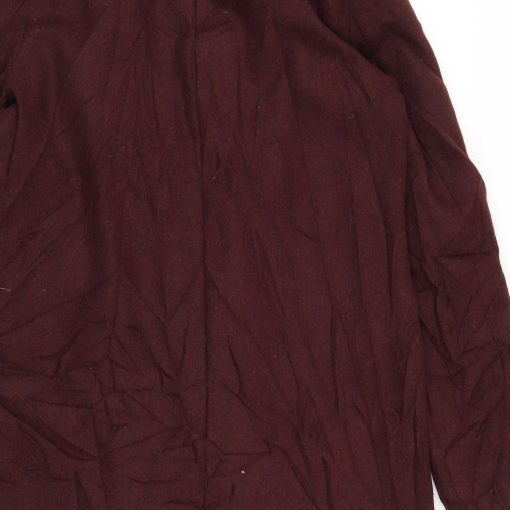 New Look Womens Purple Overcoat Coat Size 12
