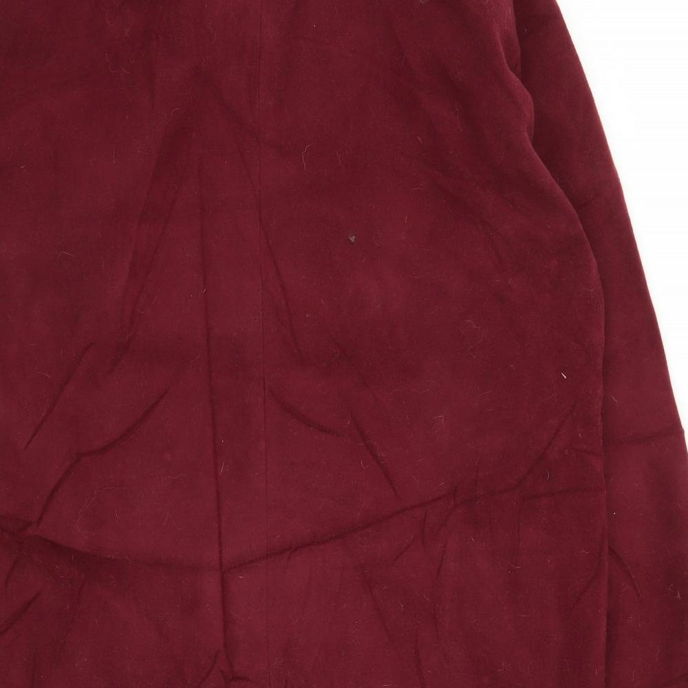 Boohoo Womens Purple Overcoat Coat Size 14