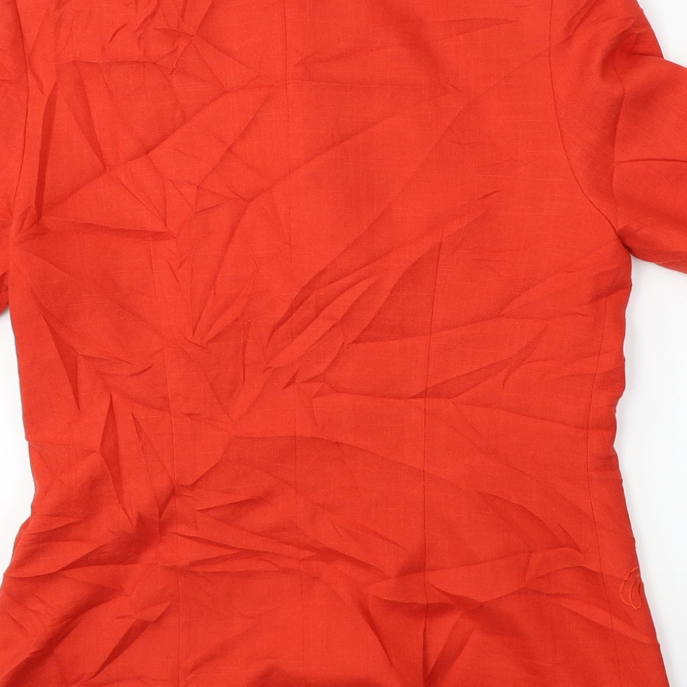 Bellino Womens Red Jacket Blazer Size 14