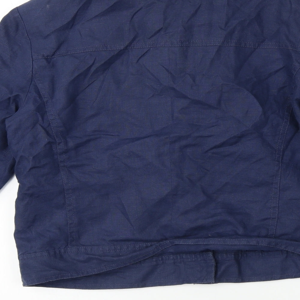 Preworn Womens Blue Jacket Blazer Size 8