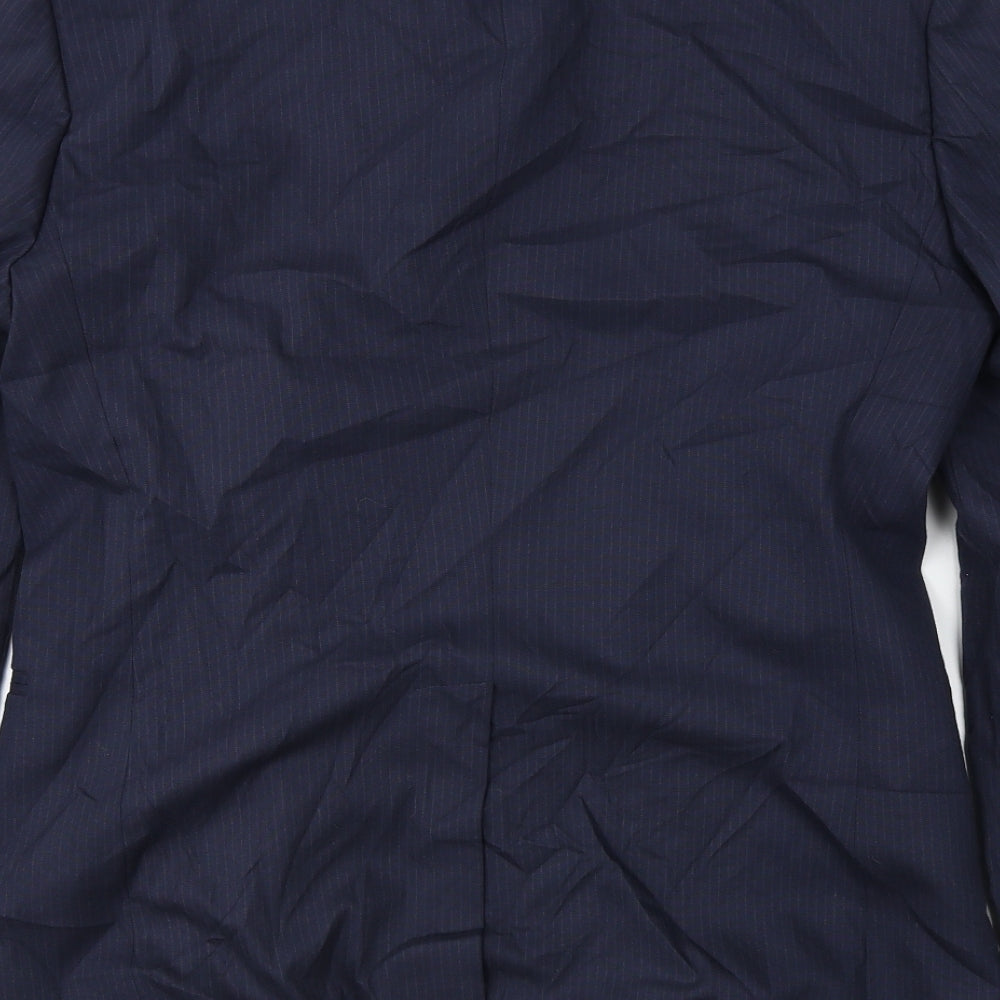 Stile Benetton Mens Blue Jacket Sport Coat Size 36