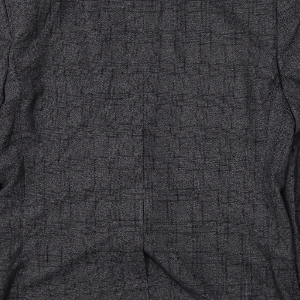 Fellini Mens Grey Check Jacket Blazer Size 40