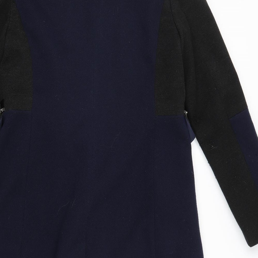 NEXT Womens Blue Trench Coat Coat Size 4