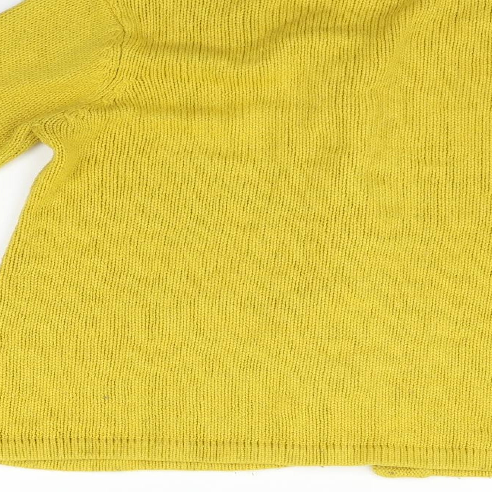 Red Herring Womens Yellow Cardigan Jumper Size 8