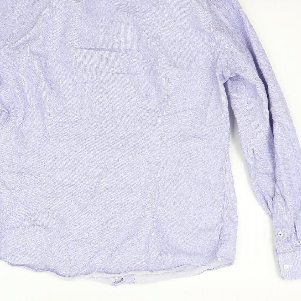 Burton Mens Blue Button-Up Size M