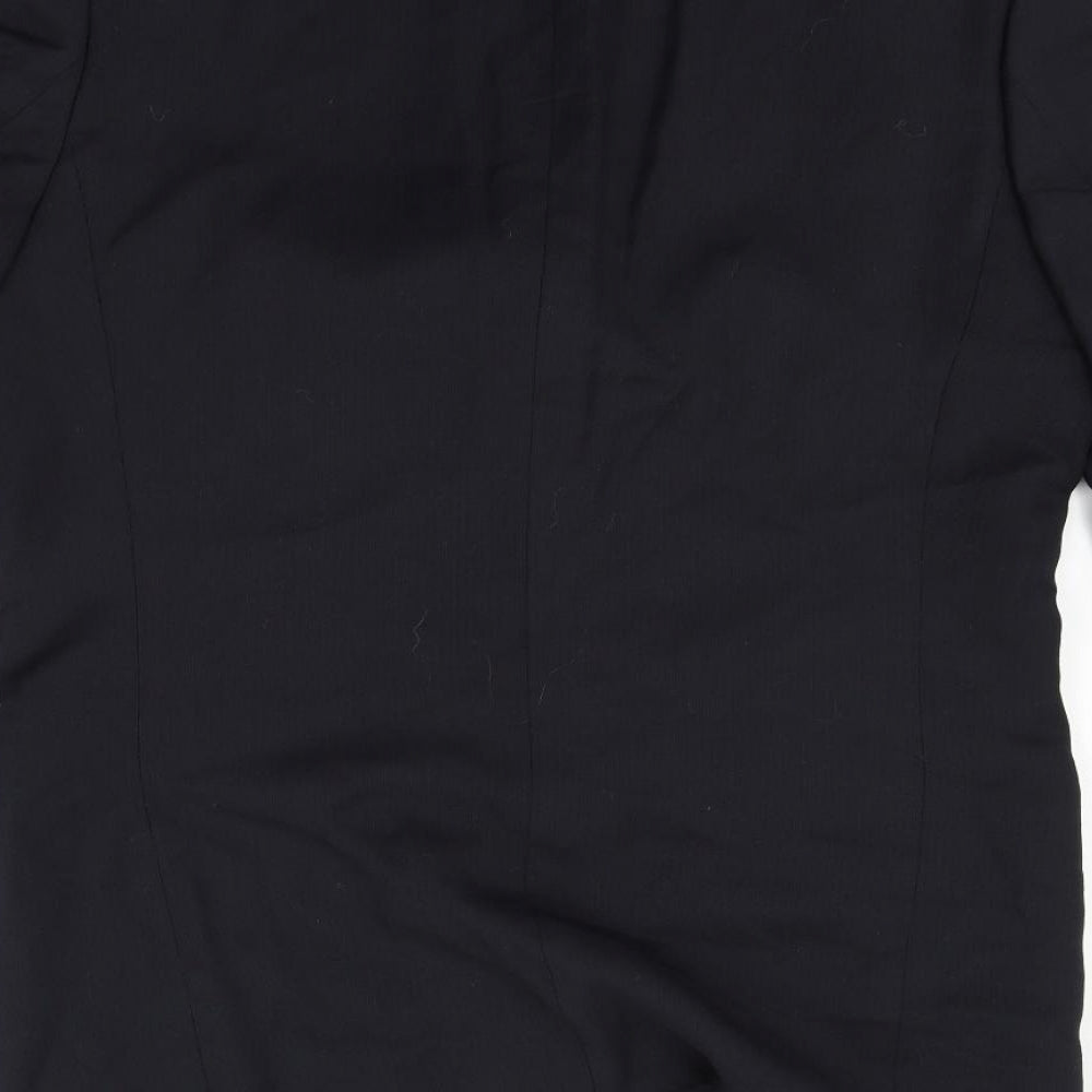 David Moss Mens Black Jacket Coat Size L