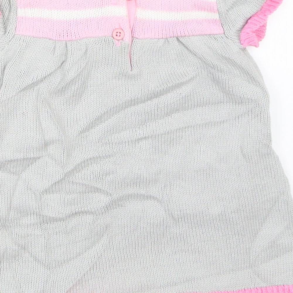 Gymboree Girls Grey Shift Size 0-3 Months
