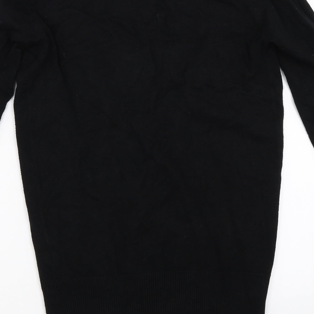 Bershka Womens Black Cardigan Jumper Size M