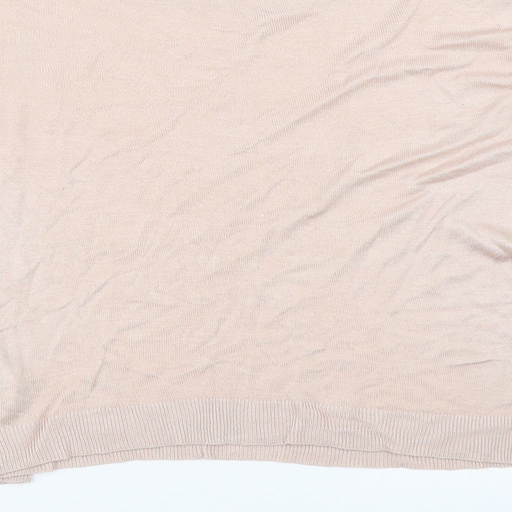 Oasis Womens Pink Pullover Jumper Size L