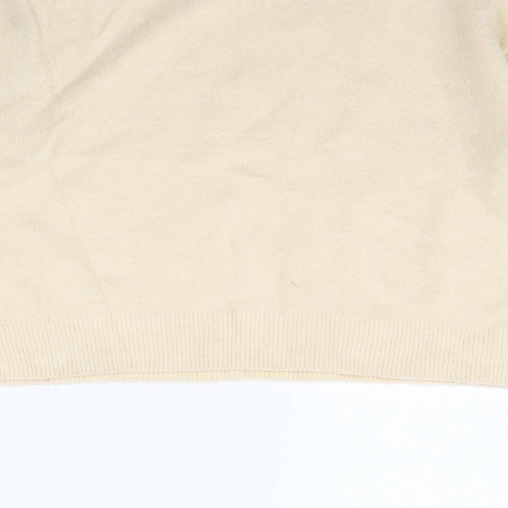 H&M Womens Ivory Pullover Jumper Size S