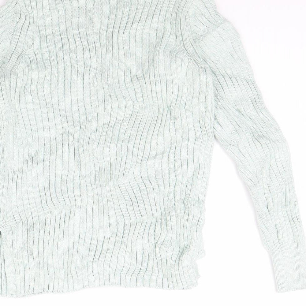 m&s Womens Green Pullover Jumper Size 10