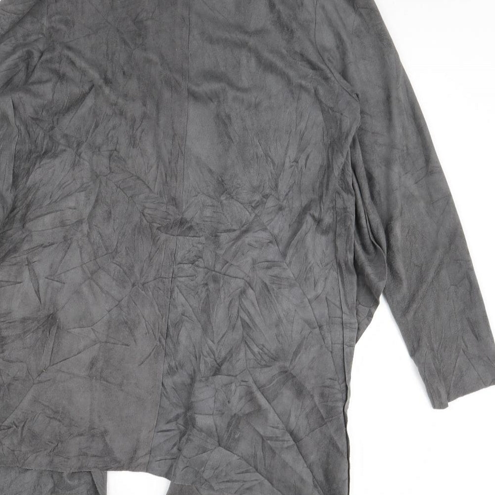 Lily White Womens Grey Jacket Size M