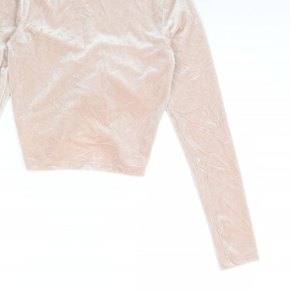 H&M Womens Pink Basic T-Shirt Size S