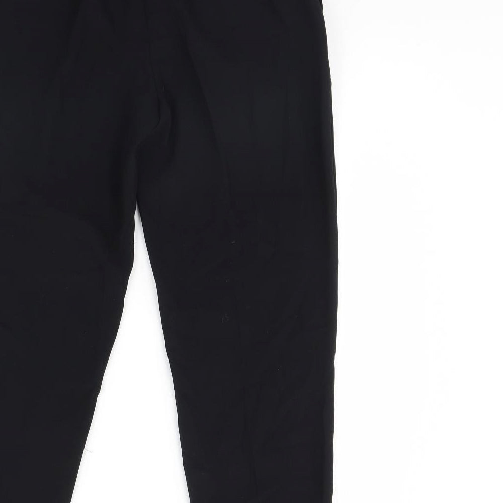 m&s Womens Black Trousers Size 6 L28 in