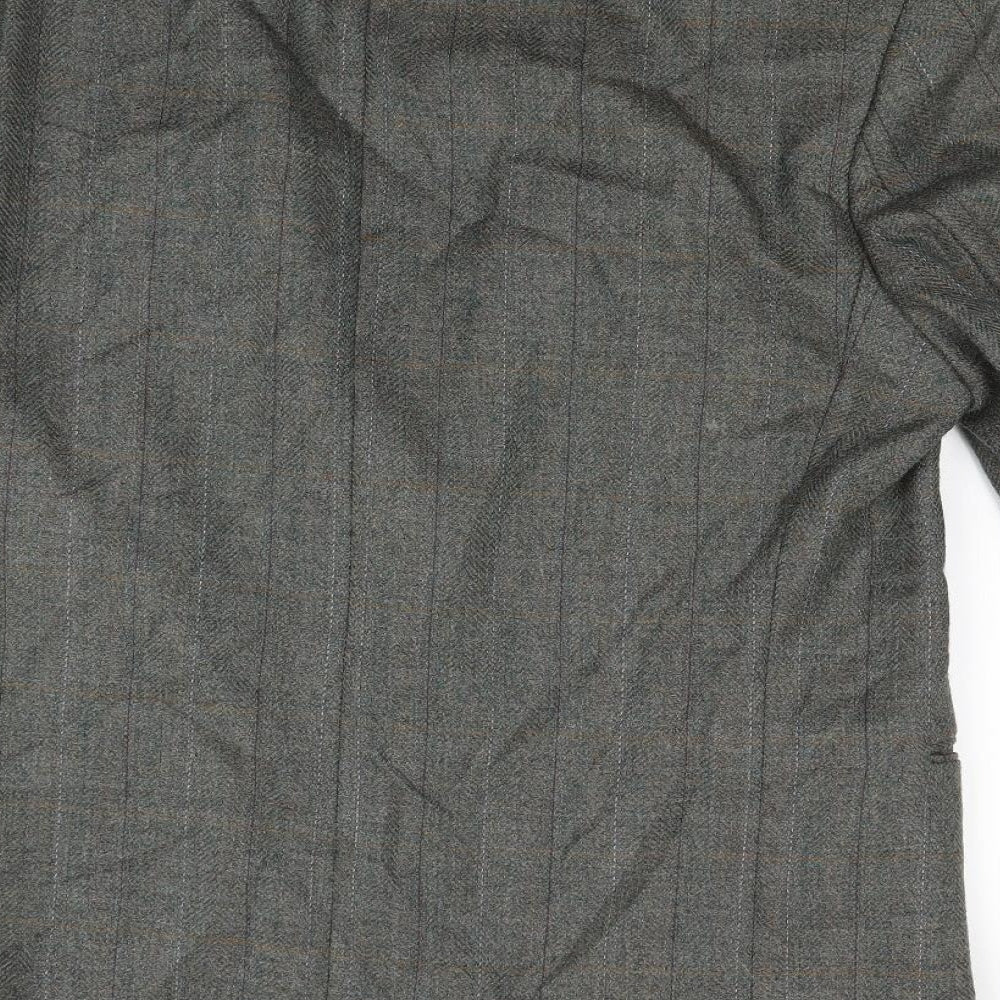 Principles Mens Grey Check Jacket Blazer Size 42