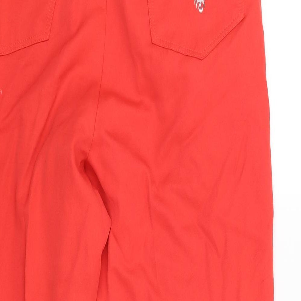 Wichile Womens Red Capri Trousers Size 14 L25 in