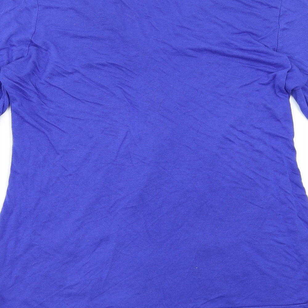 Be You Womens Blue Cardigan Jumper Size 12