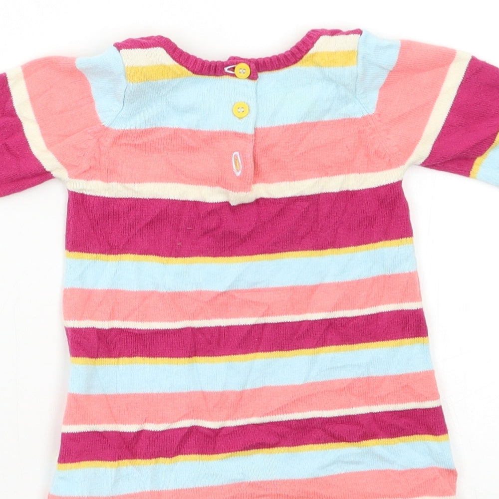 Marks & Spencer Baby Multicoloured Striped Fit & Flare Size 0-3 Months
