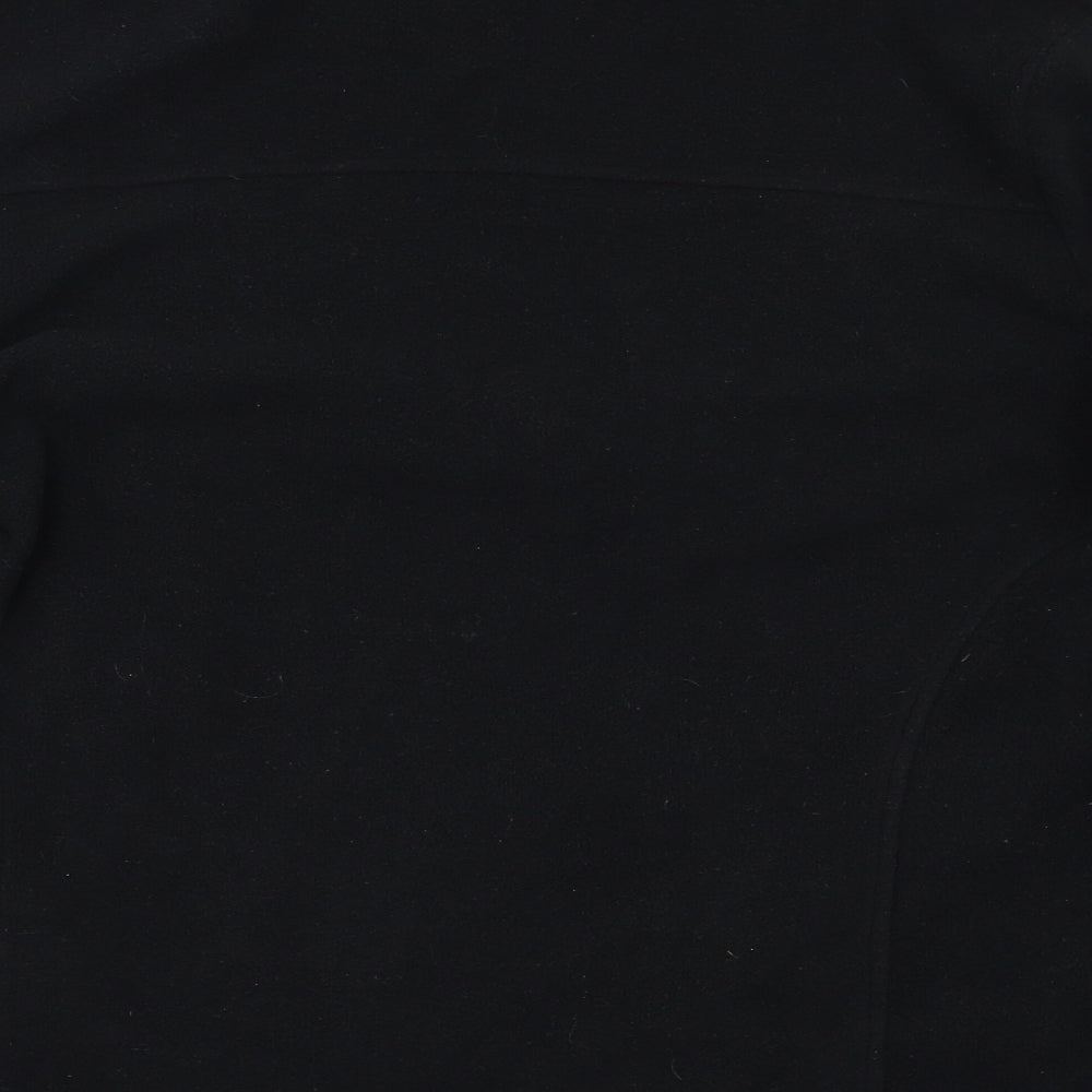 Peacocs Womens Black Full Zip Sweatshirt Size 18
