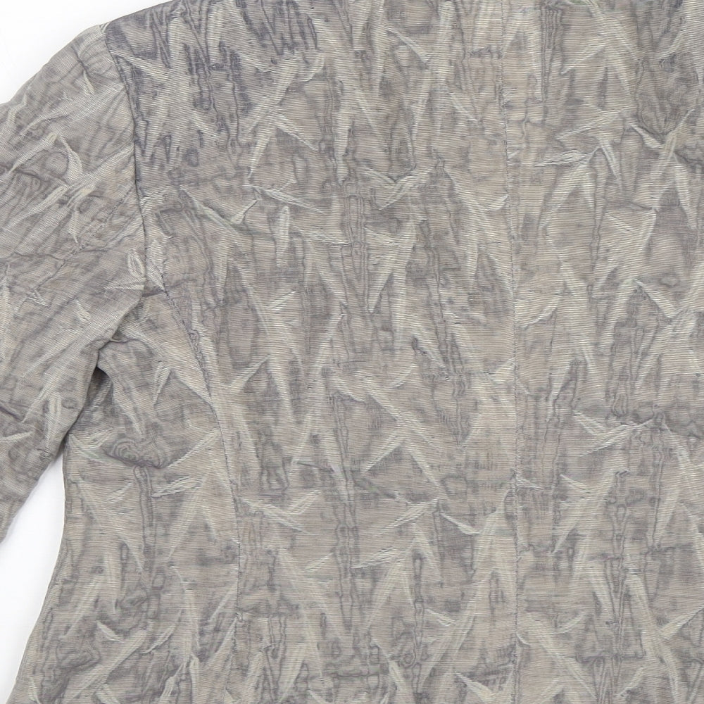 Mani Womens Grey Jacket Size 10