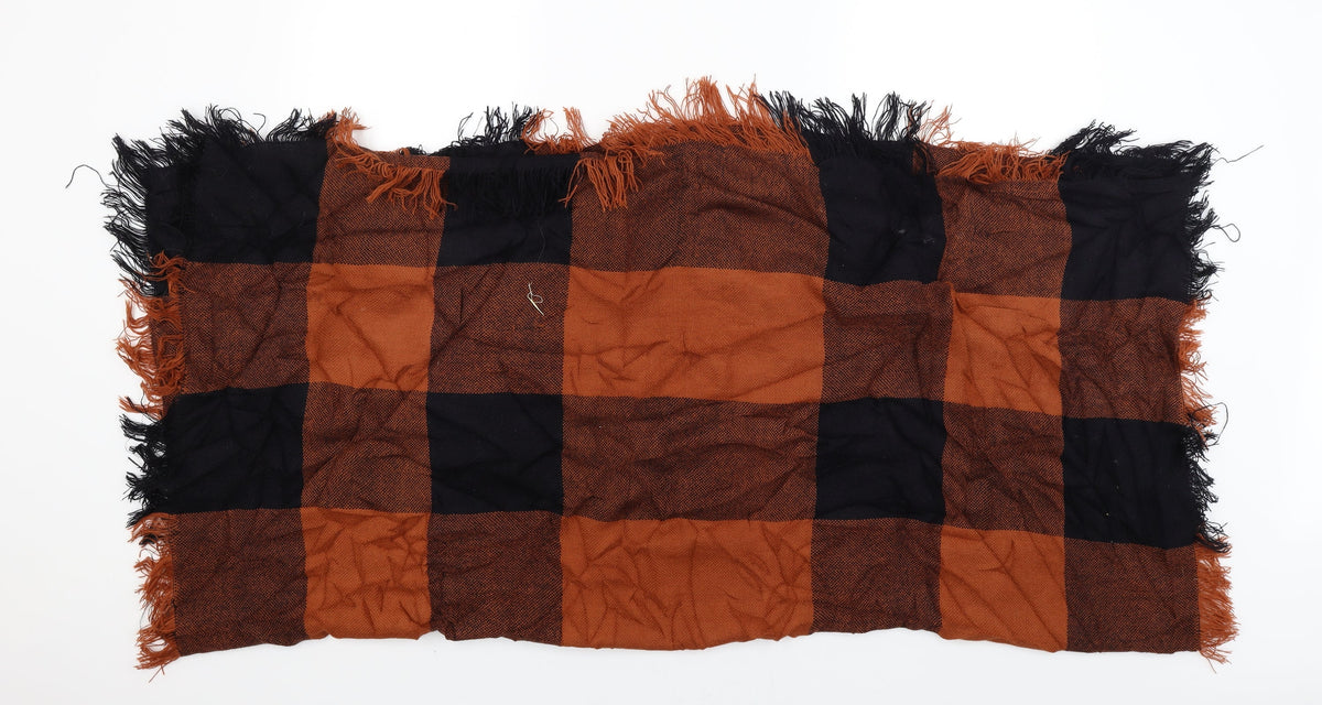 Preworn Womens Brown Check Shawl/Wrap