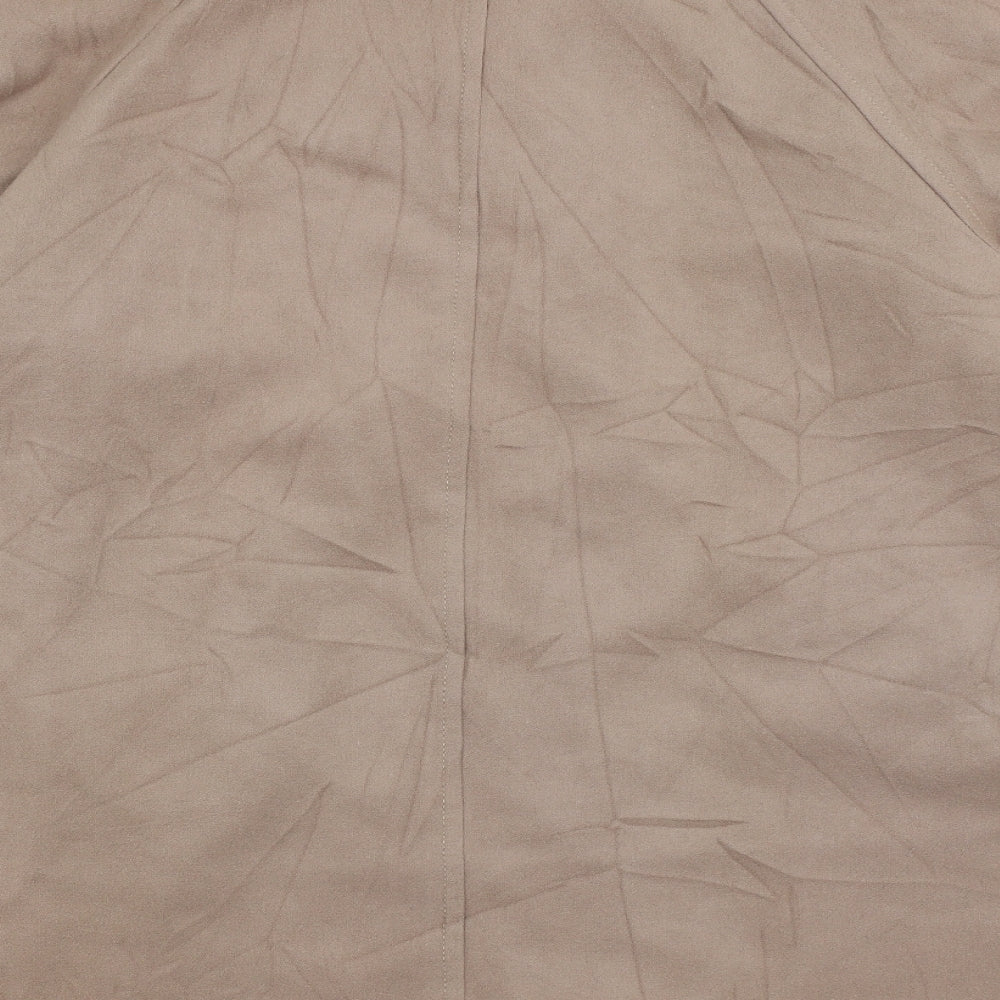 Chanelle Womens Beige Jacket Coat Size 12