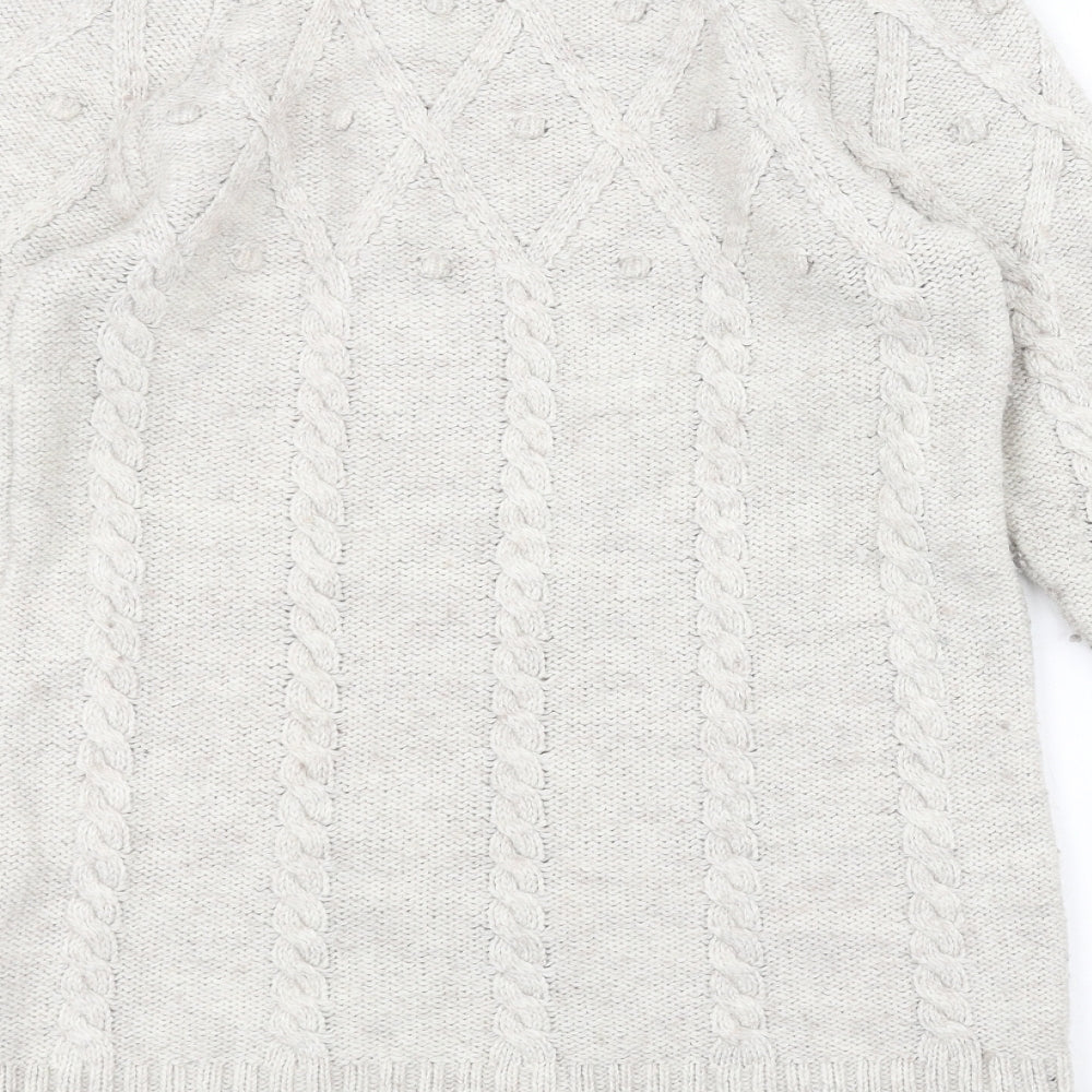 Marks & Spencer Womens White Pullover Jumper Size 14