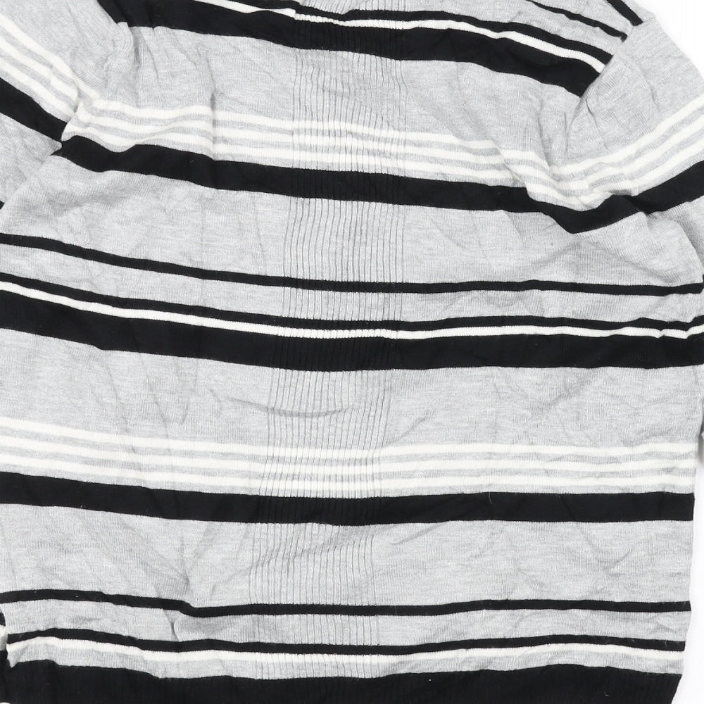 Principles Womens Grey Striped Pullover Jumper Size 14