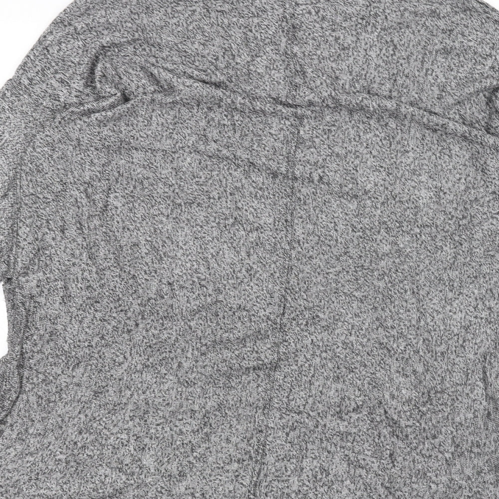 Poof Womens Grey Pullover Jumper Size M