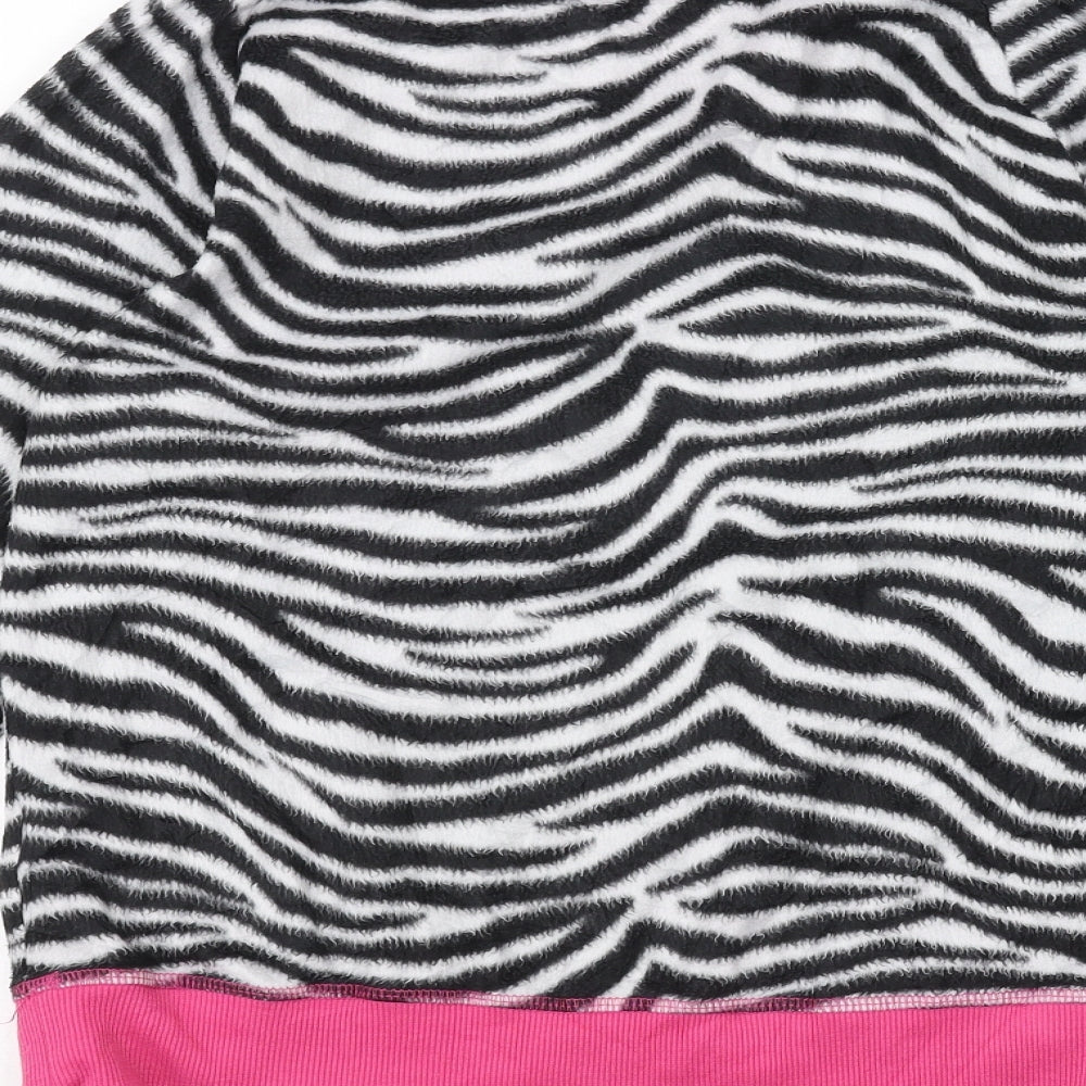 Studio Sleepwear Womens White Animal Print Pullover Jumper Size 8