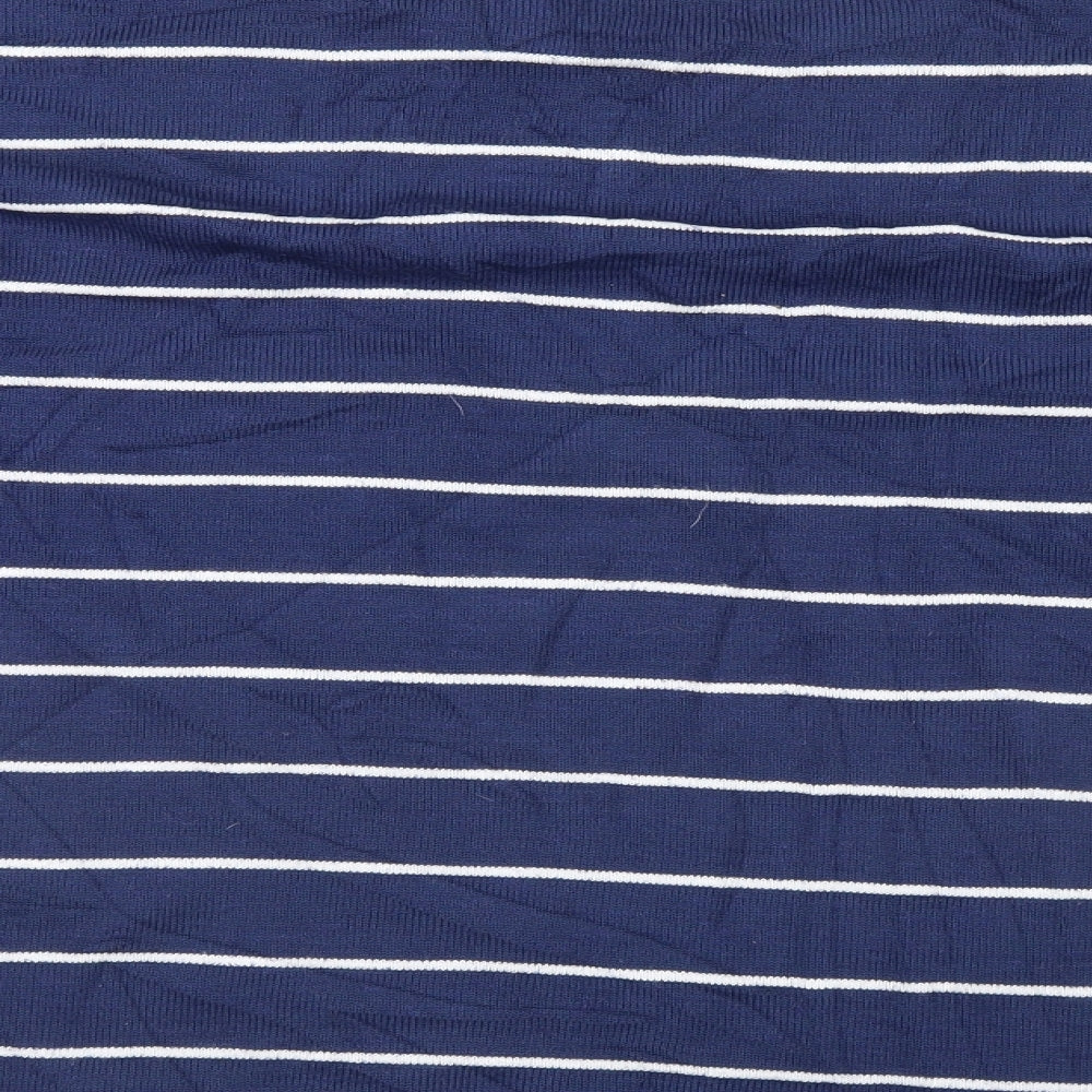TU Womens Blue Striped Pullover Jumper Size 10