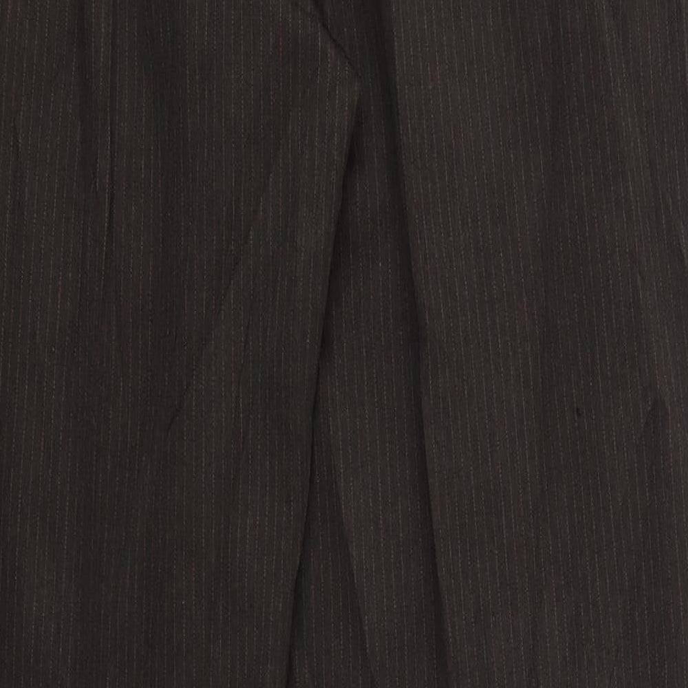 taylor and wright Mens Brown Striped Trousers Size 40 L28 in
