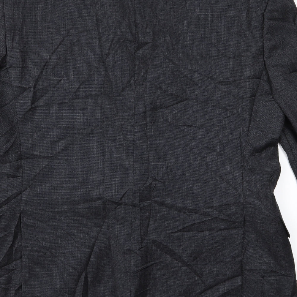 Preworn Mens Grey Rayon Jacket Size M