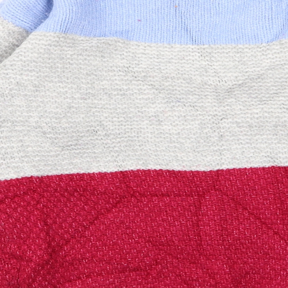 m&s Womens Multicoloured Striped Pullover Jumper Size XS