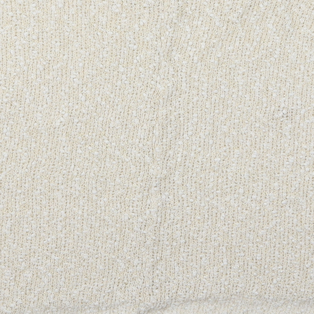 Peacocks Womens White Pullover Jumper Size 18