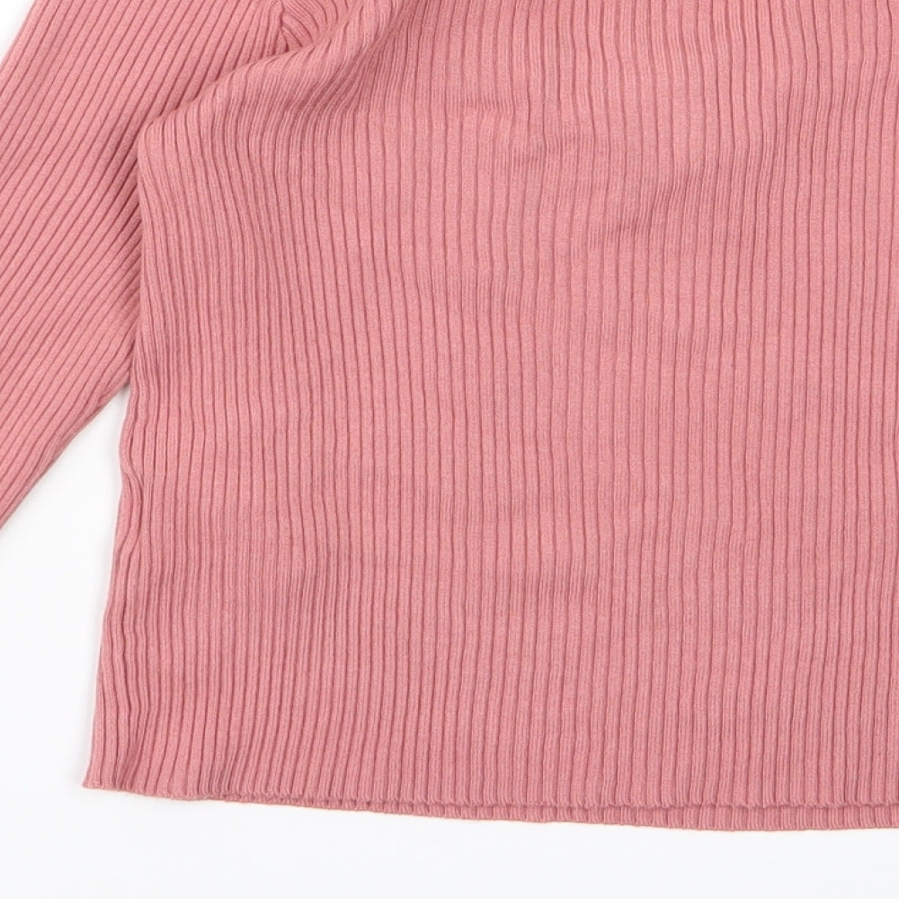 Divided Womens Pink Pullover Jumper Size M