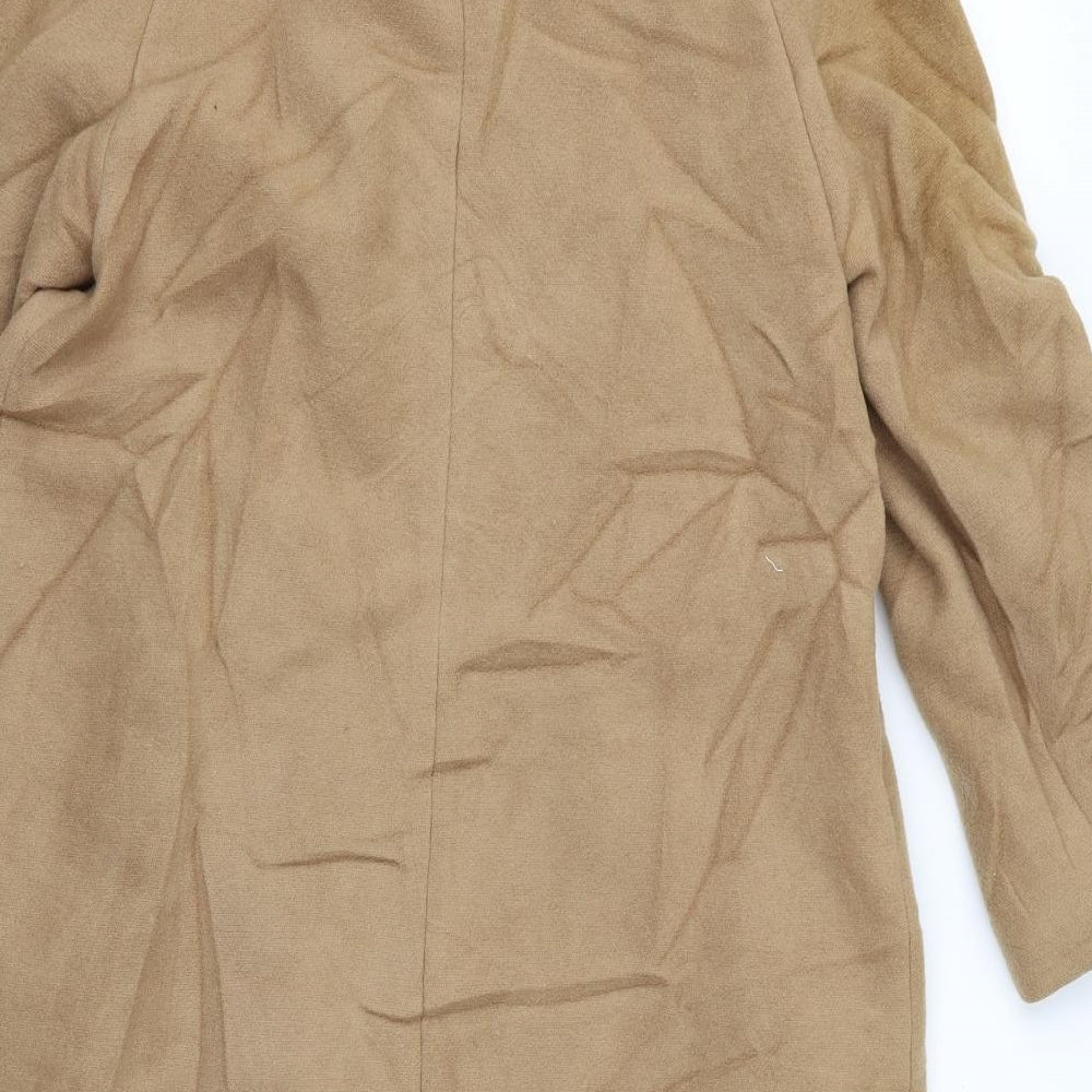 Preworn Womens Brown Overcoat Jacket Size 12