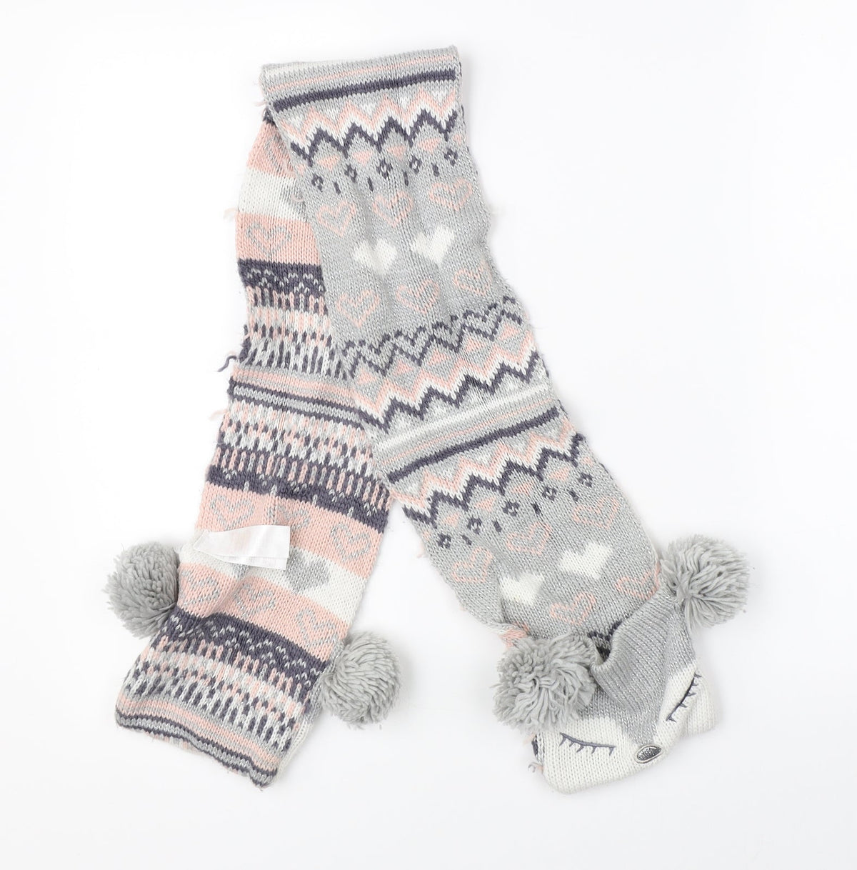 Primark Girls Multicoloured Paisley Knit Scarf Scarves & Wraps One Size