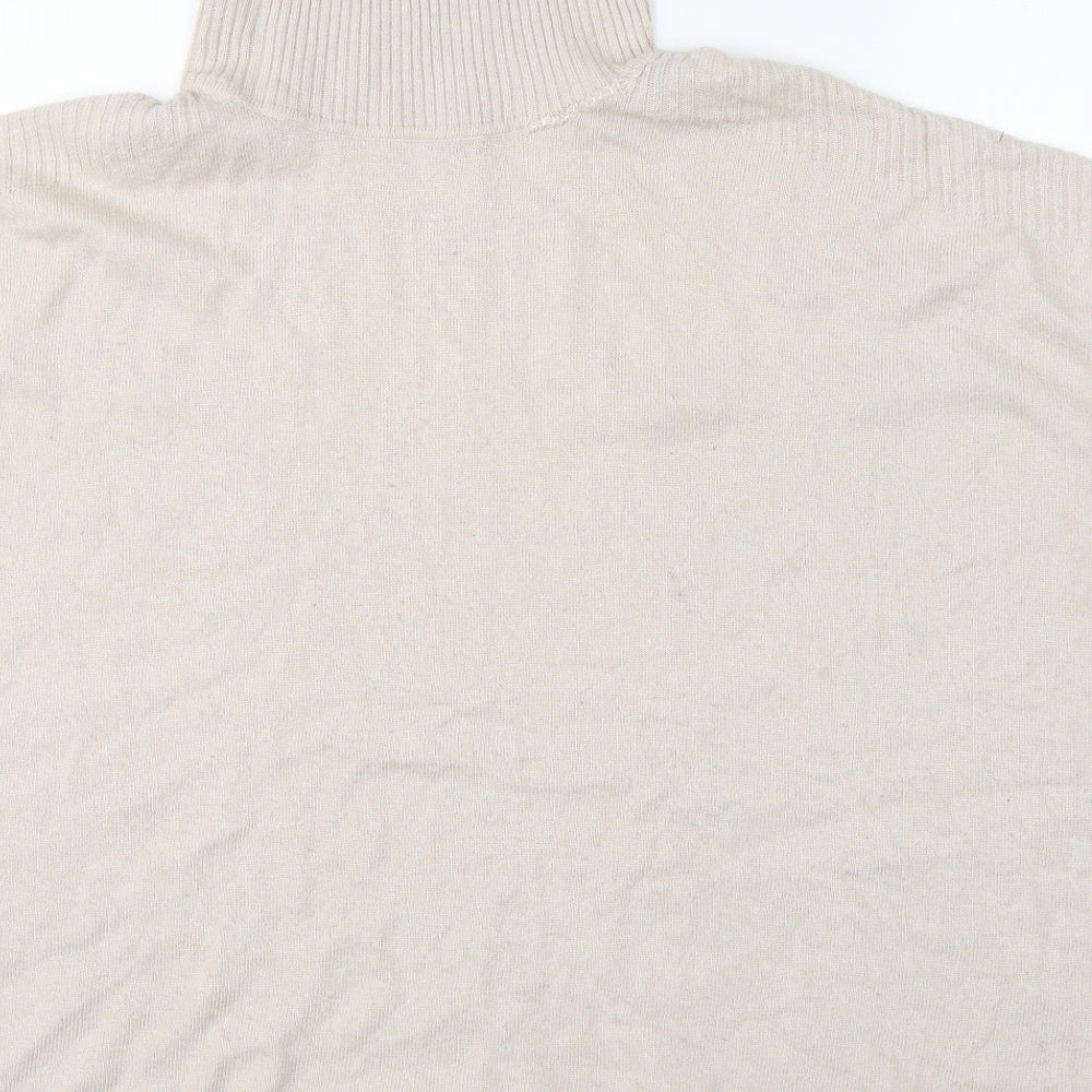 New Look Womens Beige Cape Jumper Size S