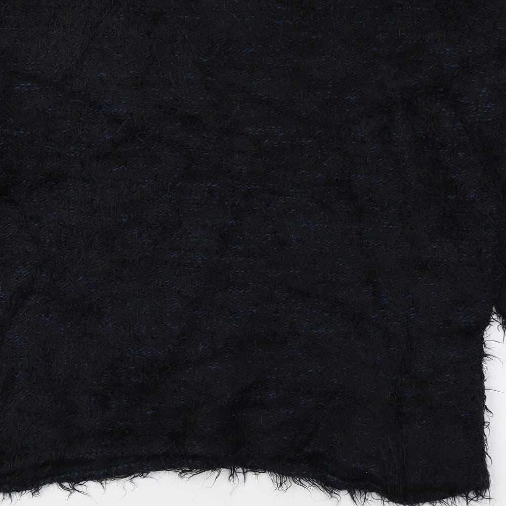 Guimanos Womens Black Knit Pullover Jumper Size M