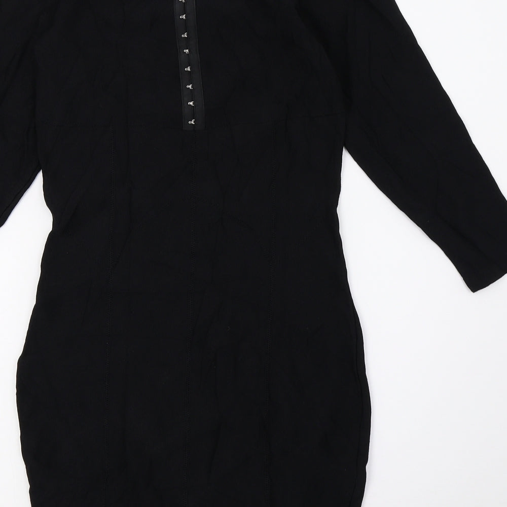 H&M Womens Black Pencil Dress Size 8