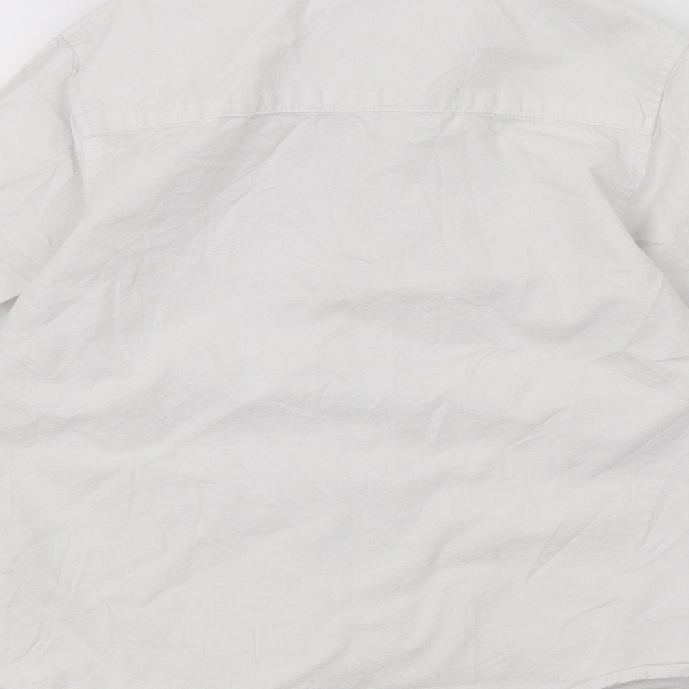 Primark Boys White Basic Button-Up Size 4-5 Years