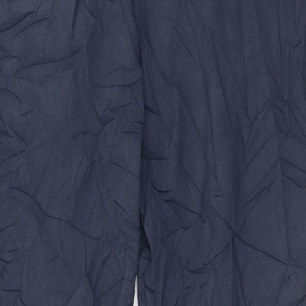 M&Co Womens Blue Trousers Size 12 L29 in