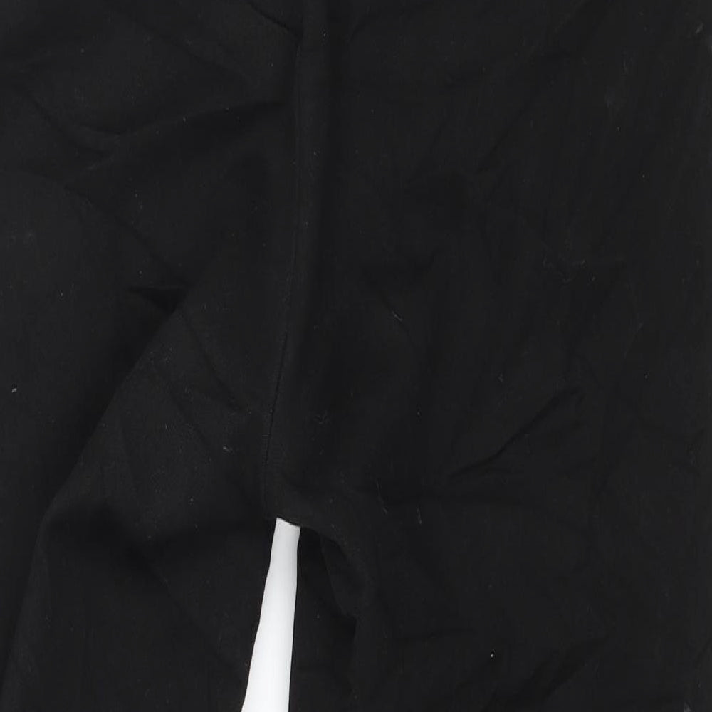 Zara Womens Black Striped Trousers Size S L24 in