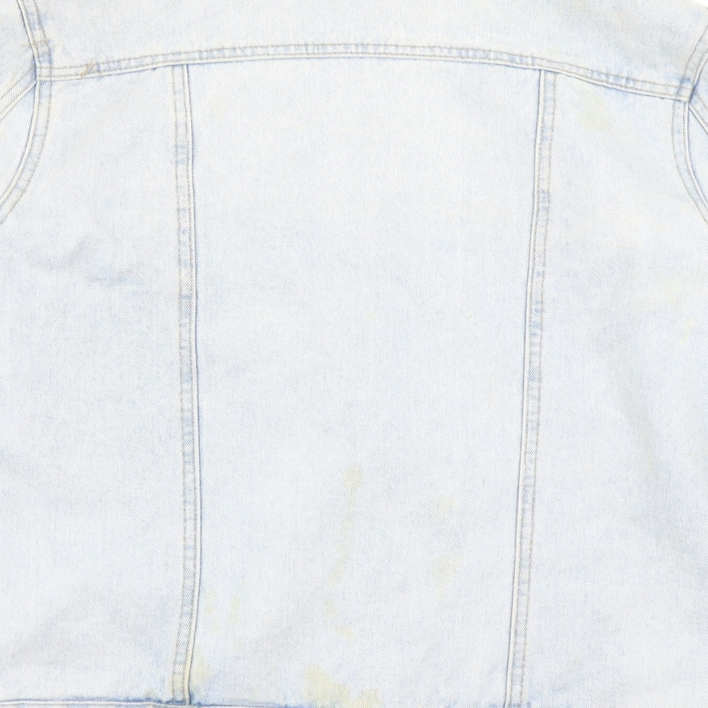 New Look Womens Blue Denim Jacket Size 10