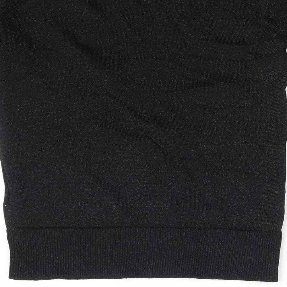 Warehouose Womens Black Pullover Sweatshirt Size 8