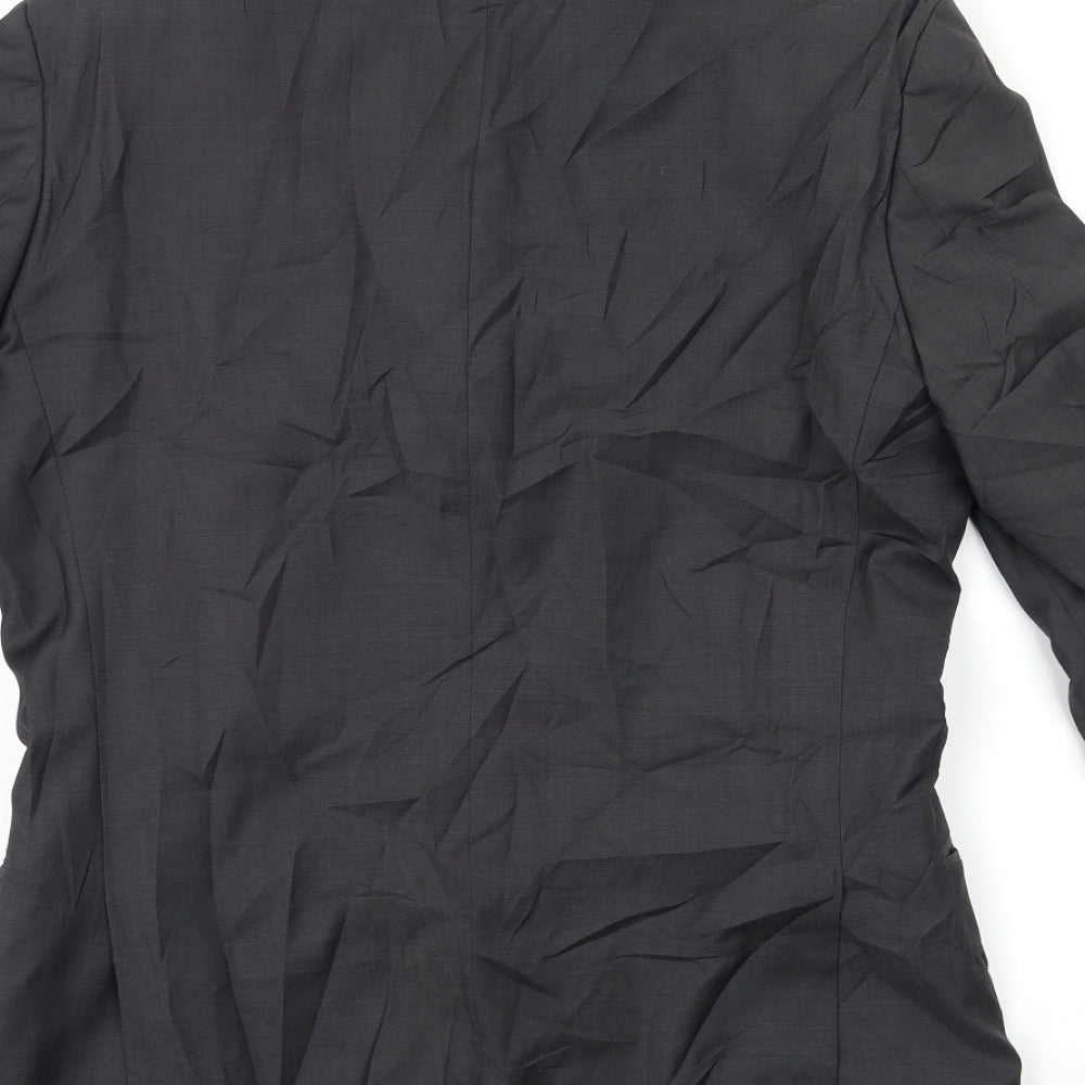 Preworn Mens Grey Jacket Suit Jacket Size 46