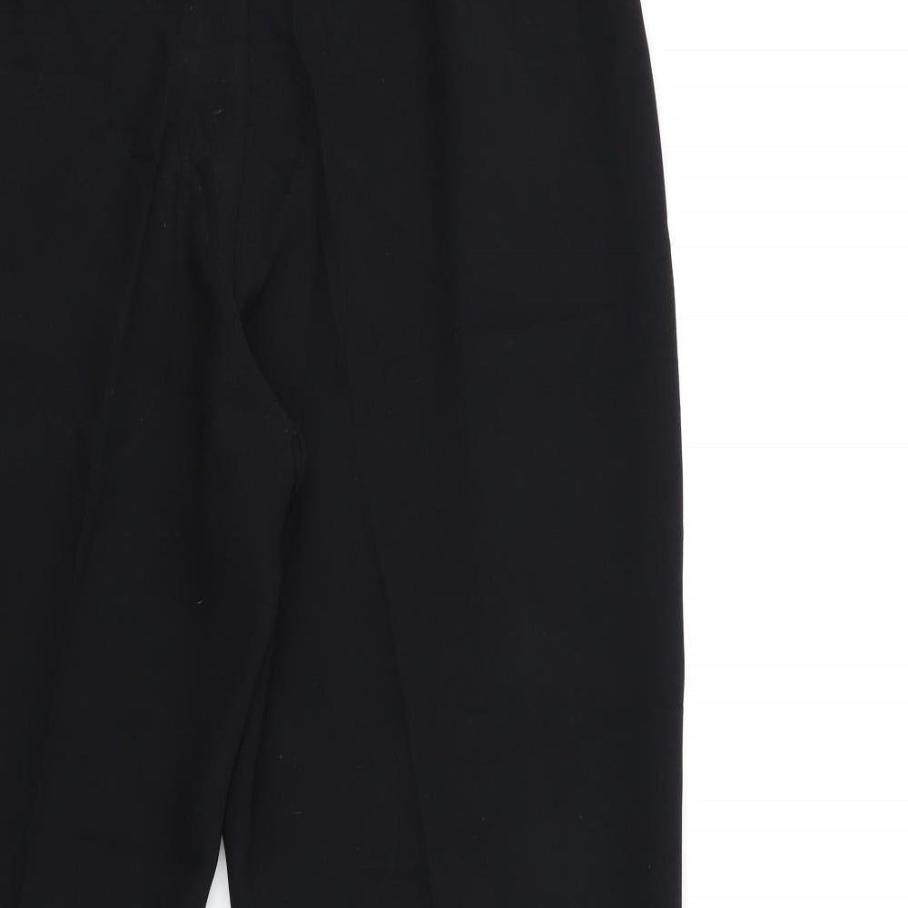 Wrap & Weft Womens Black Trousers Size 18 L27 in