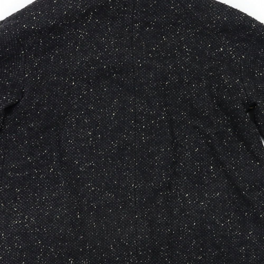 Mango Womens Black Overcoat Coat Size M